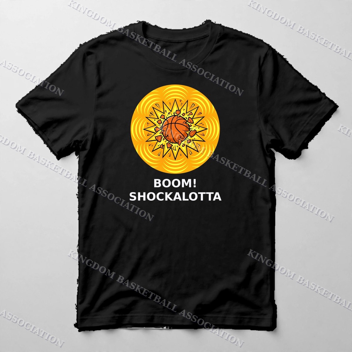 BOOM! Shockalotta Tee — Tee in Black with the printed design