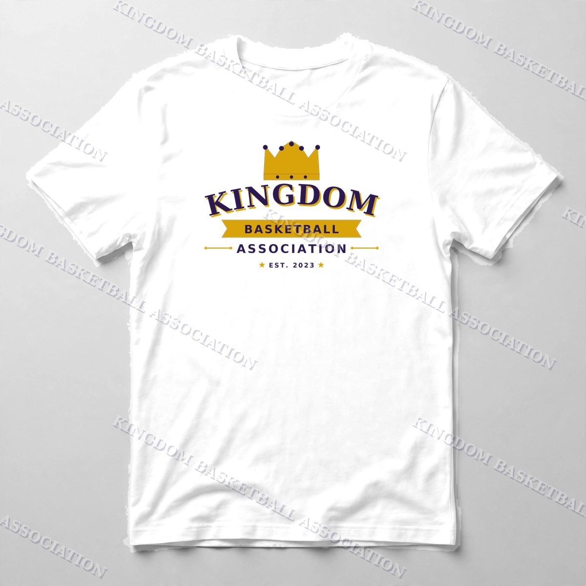 League Wordmark Tee — Tee in White with the printed design