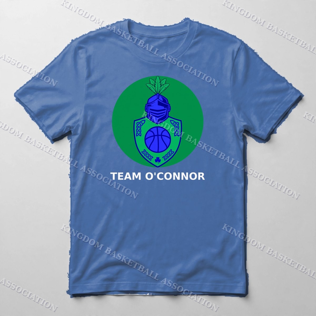 Team O'Connor Tee — Tee in Royal Blue with the printed design